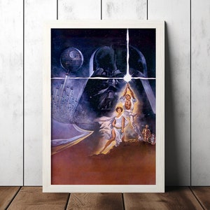 Star Wars 1977 Classic Movie Poster - Film Fan Collectibles - Vintage Movie Poster - Home Decor - Wall Art