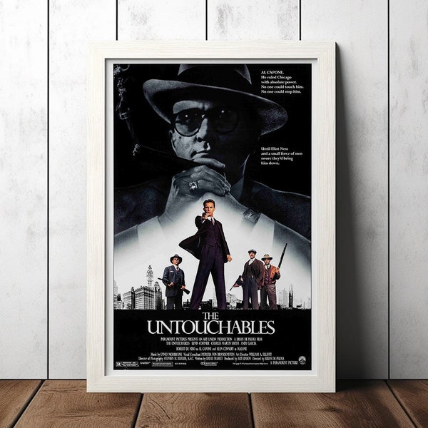 The Untouchables (1987) Classic Movie Poster - Film Fan Collectibles - Vintage Movie Poster - Home Decor - Wall Art