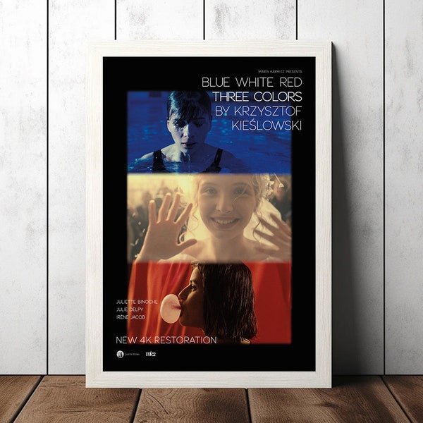 Trois couleurs Bleu (1993) Classic Movie Poster - Film Fan Collectibles - Vintage Movie Poster - Home Decor - Wall Art