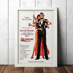 Octopussy (1983) Classic Movie Poster - Film Fan Collectibles - Vintage Movie Poster - Home Decor - Wall Art - Posters Gifts