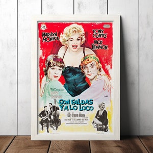 Some Like It Hot Classic Movie Poster- Film Fan Collectibles - Vintage Poster - Home Decor - Wall Art - Posters Gifts