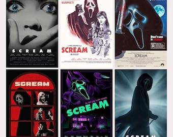 まとめ売り　10枚セット品　希少B2判映画ポスター　SCREAM スクリーム まとめ売り2枚セット激レア B2判映画ポスター SCREAM SCREAM2