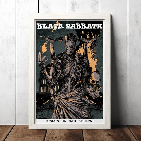 Black Sabbath Vintage Rock Concert Poster - Music Fan Collectibles