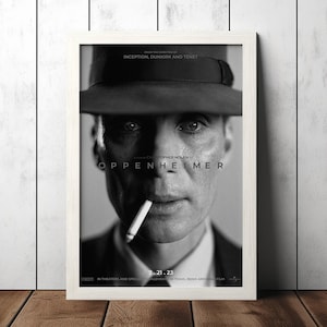 Oppenheimer (2023) Classic Movie Poster - Film Fan Collectibles - Vintage Movie Poster - Home Decor - Wall Art