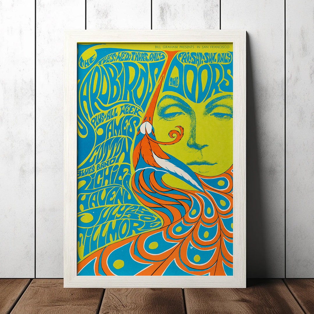 The Doors 1967 Vintage Concert Poster - Music Fan Collectibles