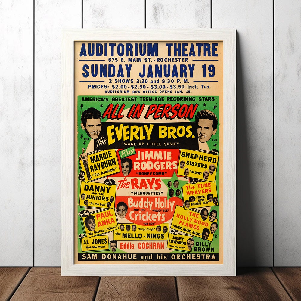 Eddie cochran poster - Etsy 日本