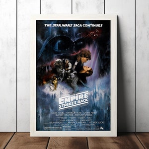 Star Wars: Das Imperium schlägt zurück (1980) Classic Film Poster - Film Fan Sammlerstücke - Vintage Film Poster - Home Decor - Wand Kunst