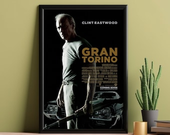 Gran Torino Classic Movie Poster - Film Fan Collectibles - Vintage Movie Poster - Home Decor - Wall Art
