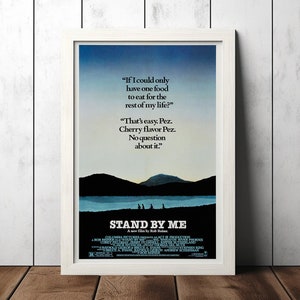 Stand by Me (1986) Classic Movie Poster - Film Fan Collectibles - Vintage Movie Poster - Home Decor - Wall Art