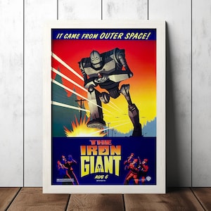 The Iron Giant (1999) Classic Vintage Movie Poster - Film Fan Sammlerstücke - Wohnkultur - Wand Kunst - Poster Geschenke