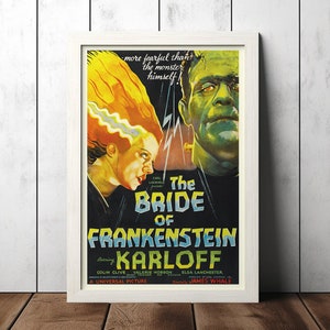 Frankensteins Braut (1935) Classic Film Poster - Film Fan Sammlerstücke - Vintage Film Poster - Wohnkultur - Poster Geschenke