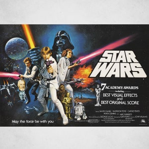Star Wars (1977) Vintage Classic Film Poster - Film Fan Sammlerstücke - Vintage Film Poster - Home Decor - Wand Kunst