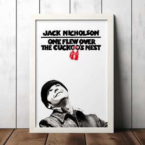 Einer flog über das Kuckucksnest (1975) Classic Vintage Movie Poster - Film Fan Sammlerstücke - Wohnkultur - Wand Kunst - Poster Geschenke