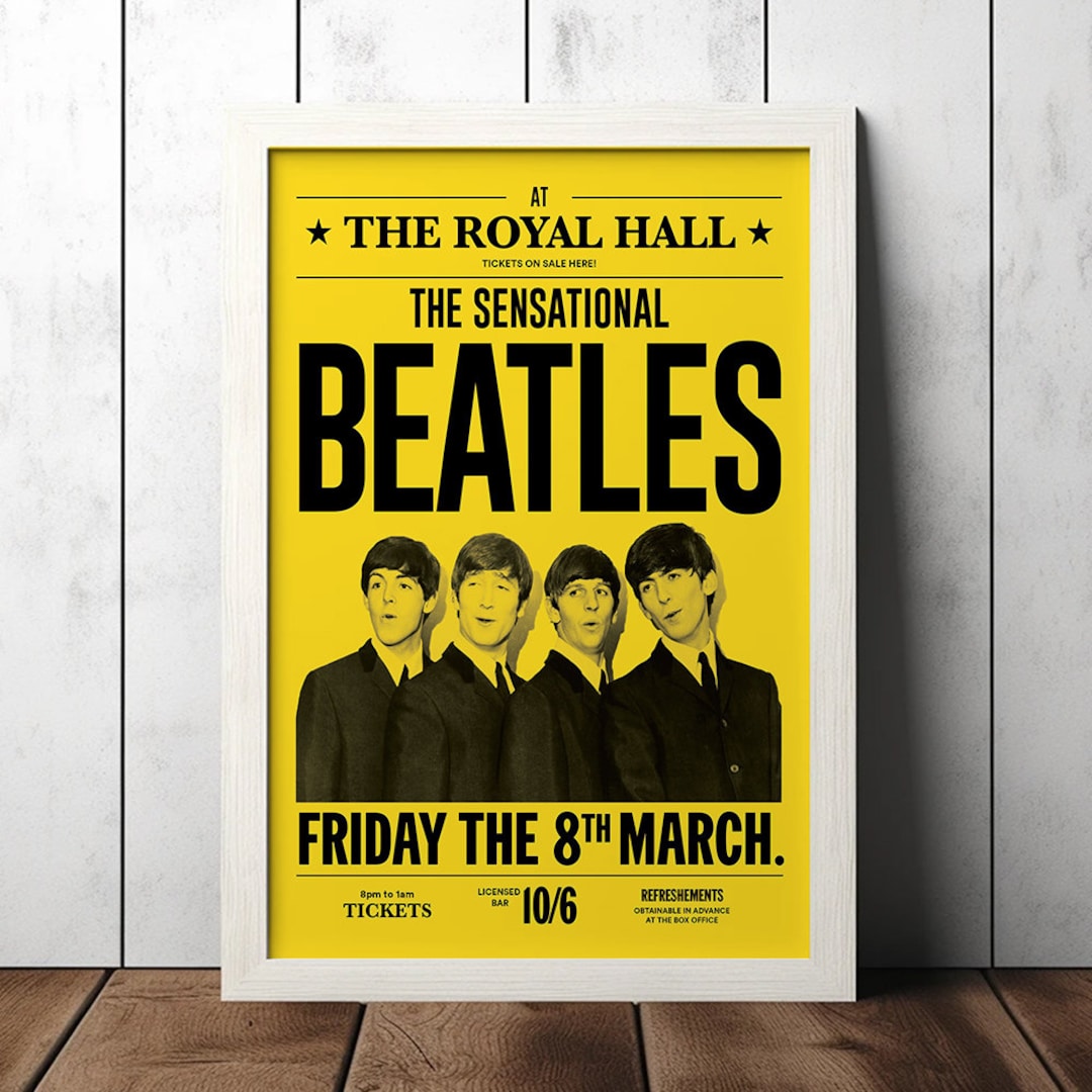 The Beatles Concert Vintage Poster - Music Fan Collectibles