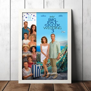 My Big Fat Greek Wedding 3 (2023) Movie Poster - Film Fan Collectibles - Home Decor - Wall Art - Posters Gifts