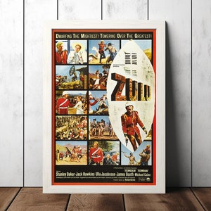 Póster clásico de Zulú (1964) - Artículos de colección para aficionados al cine - Póster vintage - Decoración del hogar - Arte mural