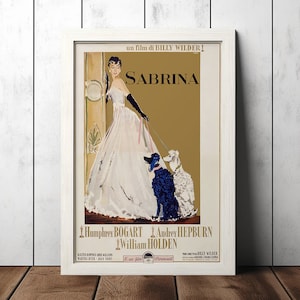 Sabrina Klasyczny plakat filmowy - Kolekcje fanów filmów - Plakat vintage - Wystrój domu - Sztuka ścienna - Plakaty Prezenty