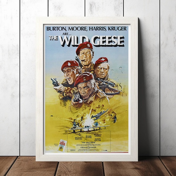 Vintage Wild Geese Classic Film Poster - Film Fan Sammlerstücke - Retro Poster - Wohnkultur - Wand Kunst - Poster Geschenke