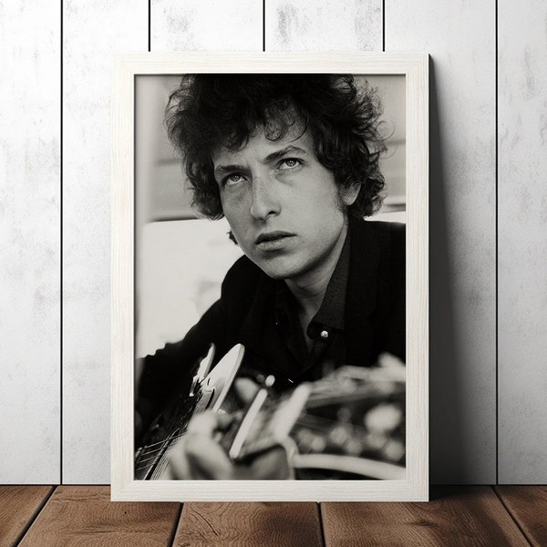 Bob Dylan Vintage Poster - Music Fan Collectibles - Vintage Music Poster - Home Decor - Wall Art