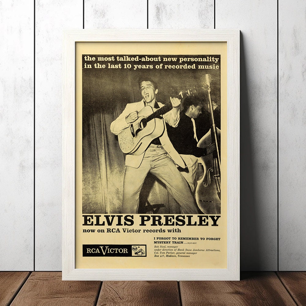 Elvis Presley 1955 Vintage Concert Poster - Music Fan Collectibles