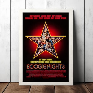 Boogie Nights (1997) Classic Movie Poster - Film Fan Collectibles - Vintage Movie Poster - Home Decor - Wall Art