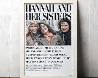 Hannah och hennes systrar (1986) Klassisk filmaffisch - Samlarobjekt för filmfans - Vintage filmaffisch - Heminredning - Väggkonst - Posters Presenter