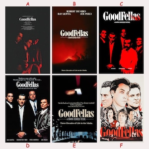 GoodFellas 1990 Classic Movie Poster - Film Fan Collectibles - GoodFellas Vintage Movie Poster - Home Decor - Wall Art - Poster Gift