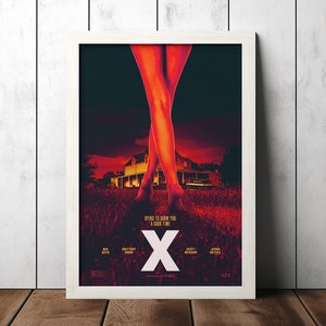 X (2022) Classic Horror Movie Poster - Film Fan Collectibles - Home Decor - Wall Art - Posters Gifts