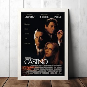 Klassieke filmposter Casino (1995) - verzamelobjecten filmfans - vintage filmposter - woondecoratie - kunst aan de muur