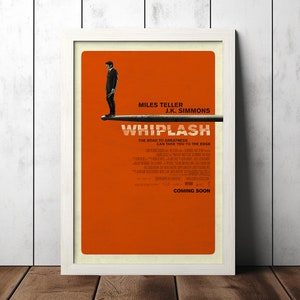 Poster del film classico Whiplash - Collezionabili per gli appassionati di cinema - Poster di film d'epoca - Arredamento per la casa - Arte murale - Poster e regali