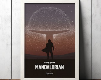 The Mandalorian Season 2 Classic Movie Poster - Film Fan Collectibles - Vintage Movie Poster - Home Decor - Wall Art
