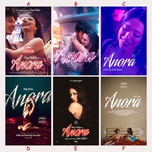Anora Film Poster, Leinwand Druck, Raum Dekor, Wohnkultur, Wand Kunst, Poster Geschenke, Beliebte Film Poster für Geschenk
