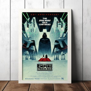 Star Wars Episode V - Das Imperium schlägt zurück (1980) Filmklassiker Poster - Filmfan Sammlerstücke - Home Decor