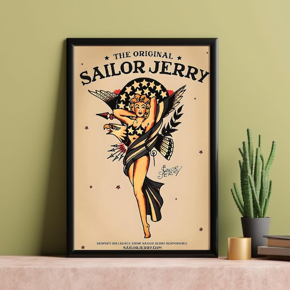 Sailor Jerry Spiced Rum Art Poster - Film Fan Collectibles