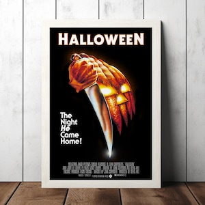 Halloween Horror Poster Klassisches Filmplakat - Filmfan Sammlerstücke - Vintage Film Poster - Wohnkultur - Wandkunst - Poster Geschenke