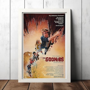 Os Goonies (1985) Pôster de filme clássico - Colecionáveis de fãs de cinema - Pôster de filme vintage - Decoração para casa - Arte de parede - Pôsteres Presentes
