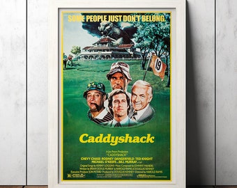 Caddyshack (1980) Classic Movie Poster - Film Fan Collectibles - Vintage Movie Poster - Home Decor - Wall Art - Poster Gifts