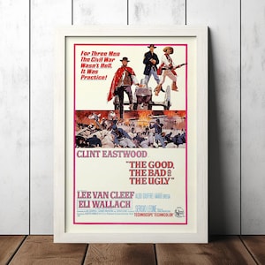 Il Buono, Il Gross, Il Cattivo (1966) Classic Vintage Filmplakat - Filmfan Sammlerstücke - Wohnkultur - Wandkunst - Poster Geschenke