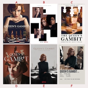 The Queen&#39;s Gambit Classic Movie Poster - Film Fan Collectibles - Vintage Movie Poster - Home Decor - Wall Art