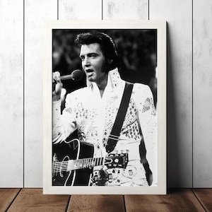 Elvis Poster - Concert Poster - Music Fan Collectibles - Vintage Music Poster - Home Decor - Wall Art