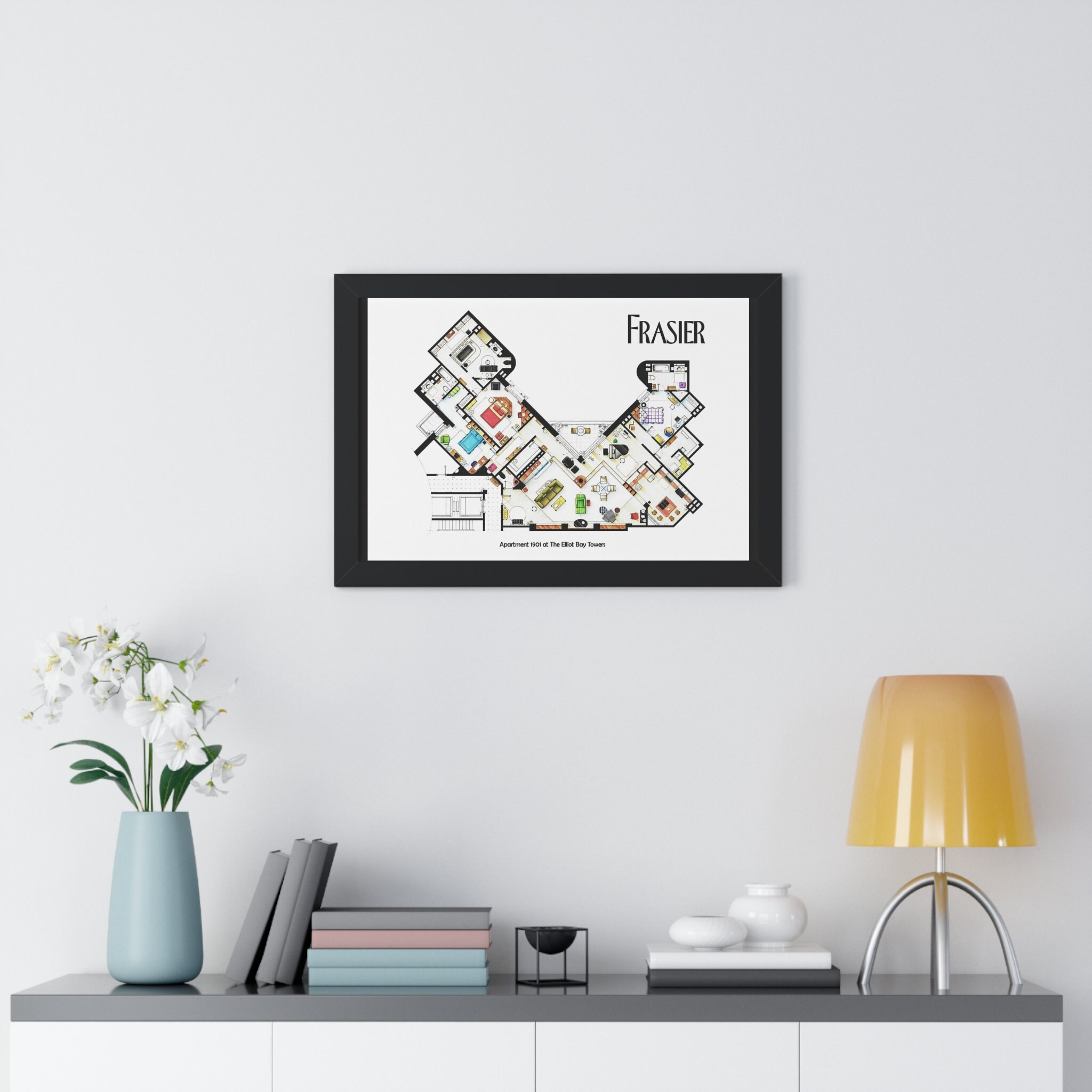 Frasier TV Show Apartment Floor Plan Frasier TV Show Layout - Etsy