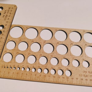 Circle template for laser cutter