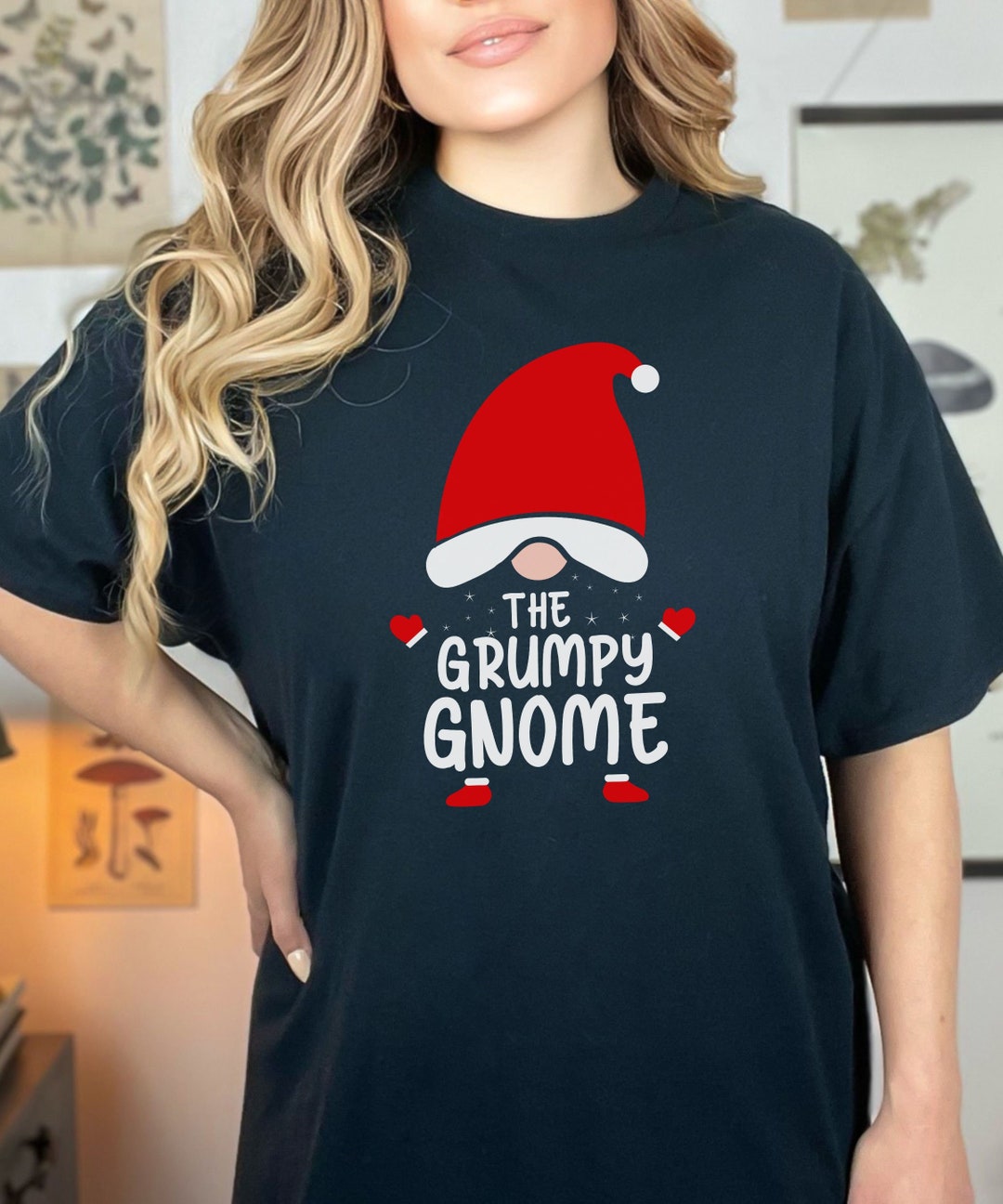 The Grumpy Gnome, Gnome Family Christmas Shirts, Fun Tees for Big ...