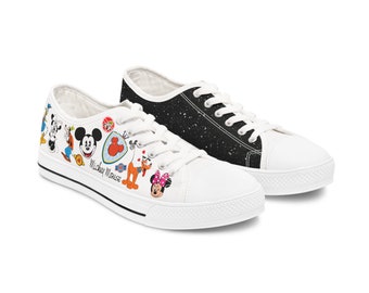 Disney Sneakers, Womens Sneakers, Sneakers, Unisex Shoes, Gift for Her, Mickey Shoes, Gift for Him, Unique Shoes, Comfortable Shoes, Trendy