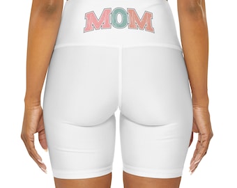 High Waisted Yoga Shorts, Gift for Mom, Mom Shorts, Bike Shorts, Yoga Pants, Shorts for Women, Mom Summer Shorts, Running Shorts, Gym shorts