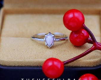 New Opal s925 sterling silver ring open ring