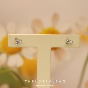 S925 Sterling Silver Geometric Stud Earrings for Women - Micro-Inlaid Elegant Ear Jewelry