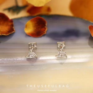 S925 Sterling Silver Geometric Stud Earrings