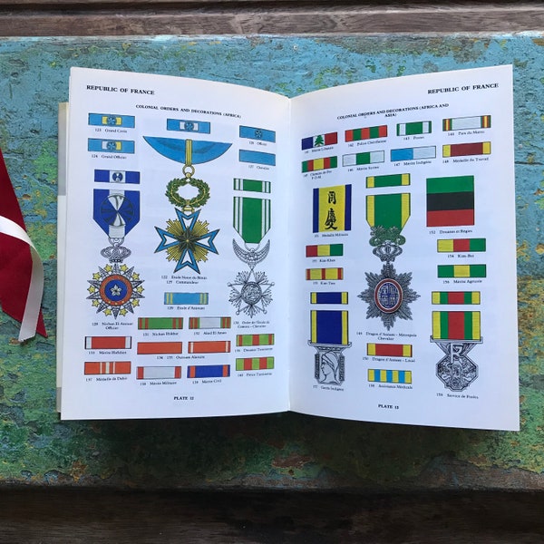 Vintage Book on Medals, Colour Illustrations, War History Book