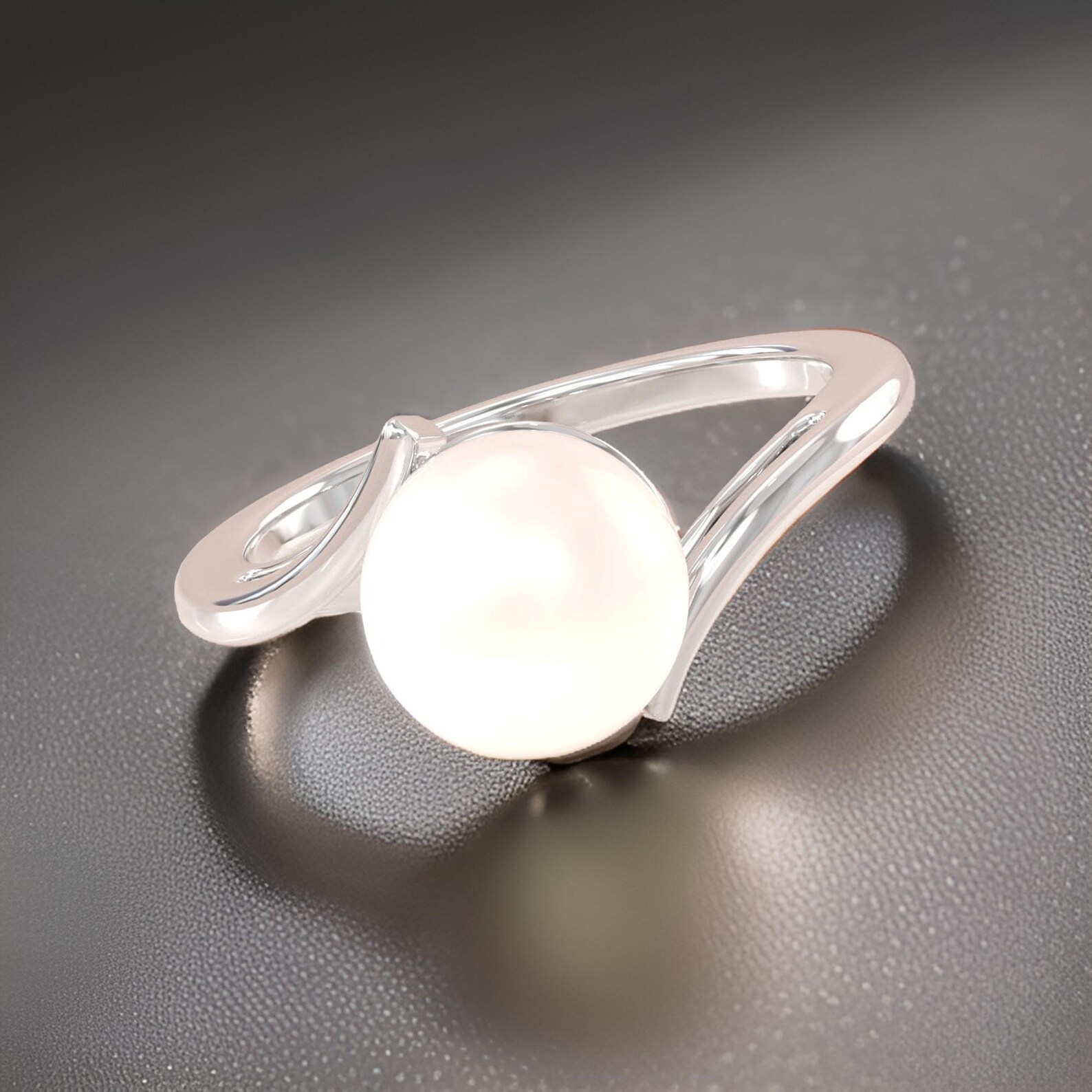 Chunky pearl ring